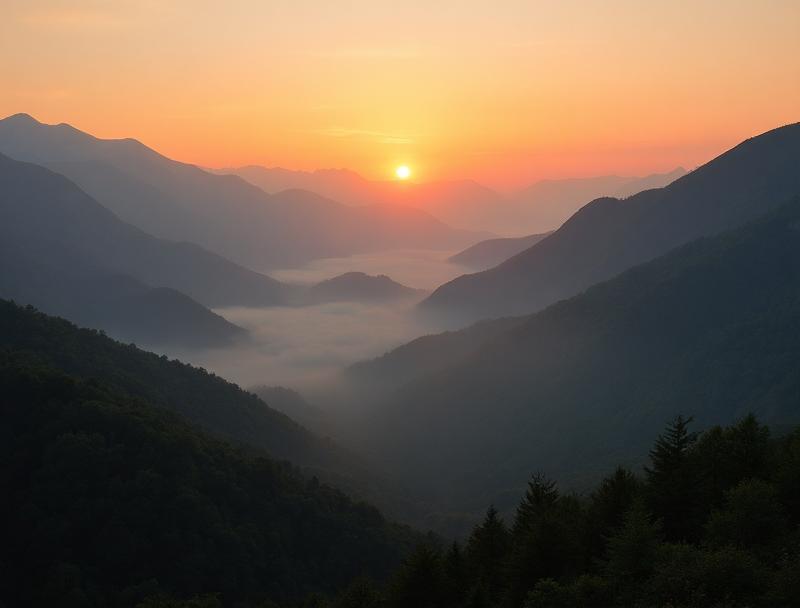 Smoky Mountains at sunrise